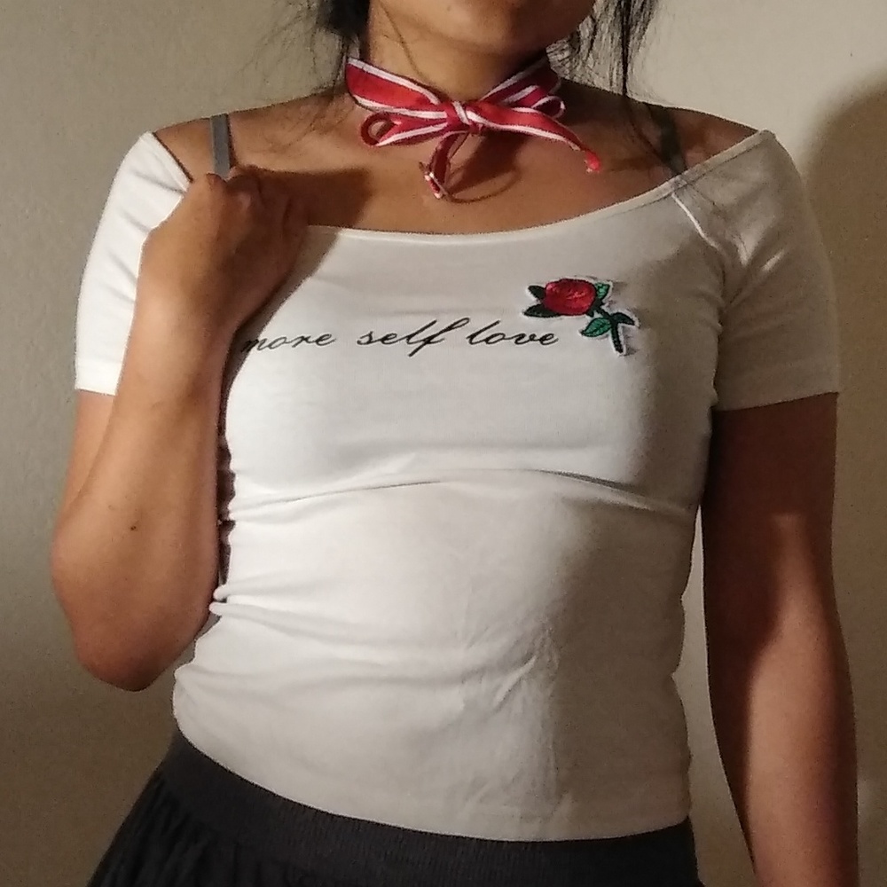 "more self love" tee